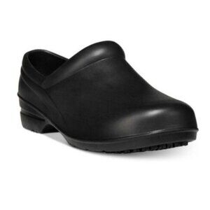 Easy Works Natural Uniform Women's Slip-Resistant Clogs Size‎ 6 Black